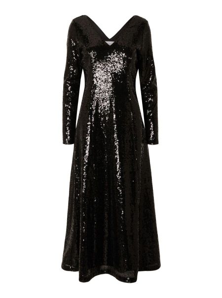 Black Selected À Sequins Robe Robes Femme