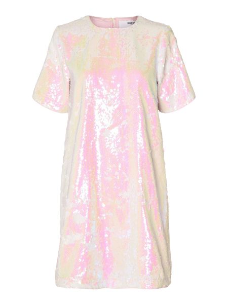 Robes À Sequins Mini-Robe Bright White Femme Selected