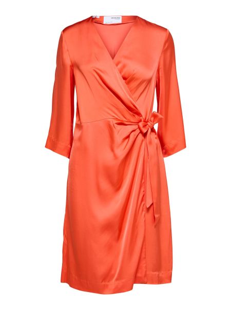 Femme Selected Emberglow Robes Satin Curve Robe Cache-Cœur