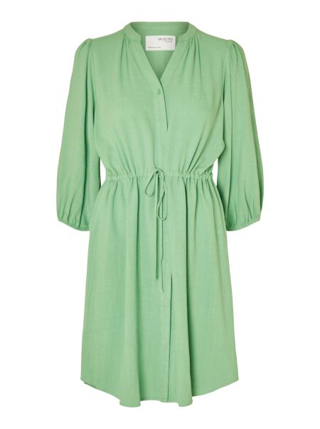 Selected Femme Col En V Robe-Chemise Absinthe Green Robes