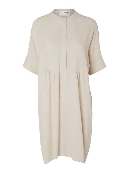 Femme Selected Manches Courtes Mini-Robe Sandshell Robes