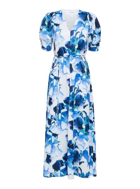 Robes Royal Blue Femme Selected Floral Robe Mi-Longue