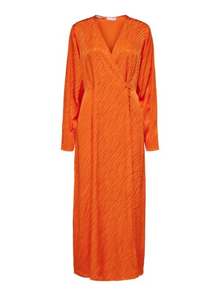 Orangeade Robes Satin Robe Cache-Cœur Selected Femme