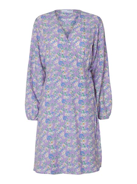 Floral Robe Selected Femme Orchid Petal Robes