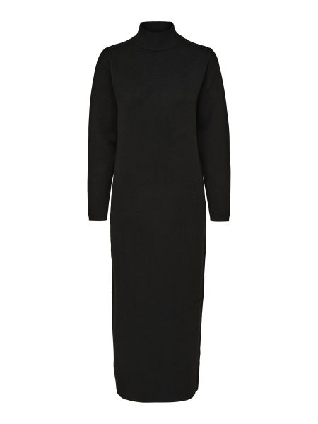 Robes En Maille Robe Mi-Longue Femme Selected Black