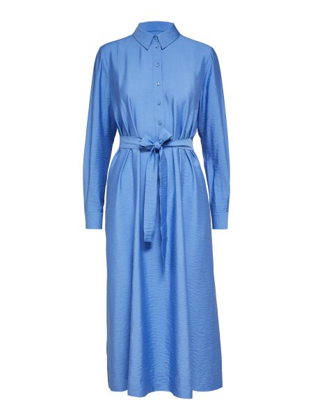 Robes Avec Ceinture Robe Longue Selected Ultramarine Femme