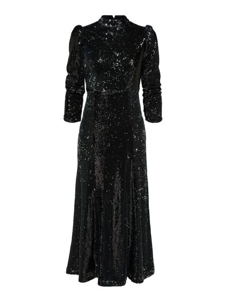 Robes Femme Selected Black À Sequins Robe Longue