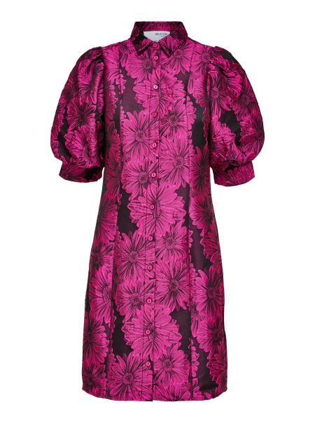 Floral Mini-Robe Femme Selected Very Berry Robes