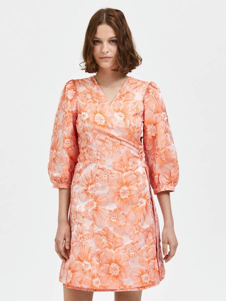 Femme Floral Robe Cache-Cœur Selected Iceland Poppy Robes