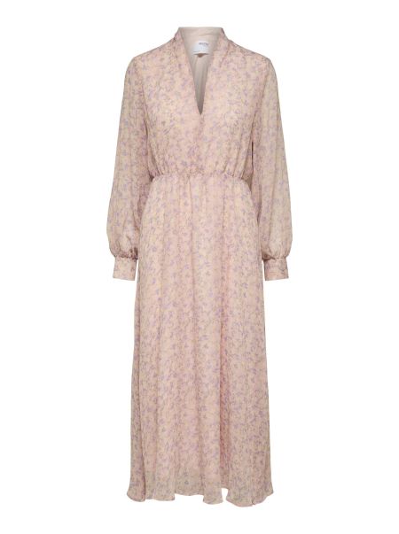 Robes Femme Lilac Sachet Imprimé Robe Mi-Longue Selected