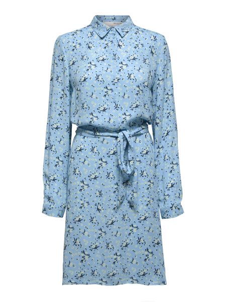 Selected Femme Blue Bell Robes Imprimé Robe-Chemise