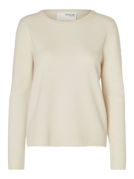 100% Cachemire Pull Selected Femme Birch Tricots