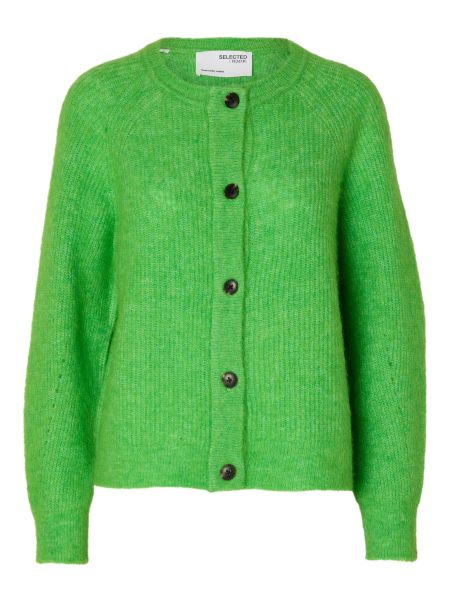 Classic Green Tricots Selected Manches Longues Cardigan Femme