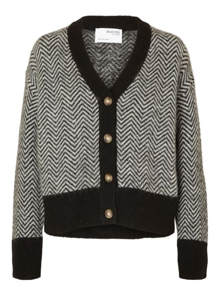 Selected Tricots Black Femme Manches Longues Cardigan