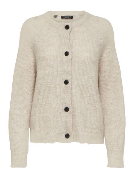 Manches Longues Cardigan Selected Femme Birch Tricots