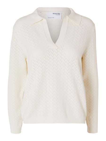 Selected Birch Manches Longues Pull En Maille Femme Tricots