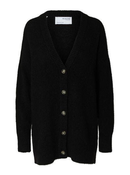 Tricots Black Femme Selected Long Cardigan