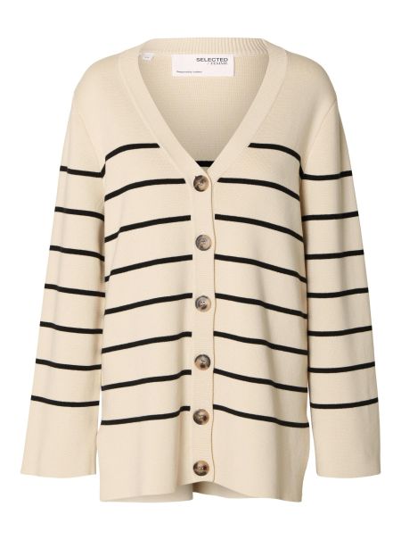 Tricots Long Oversized Cardigan Birch Selected Femme