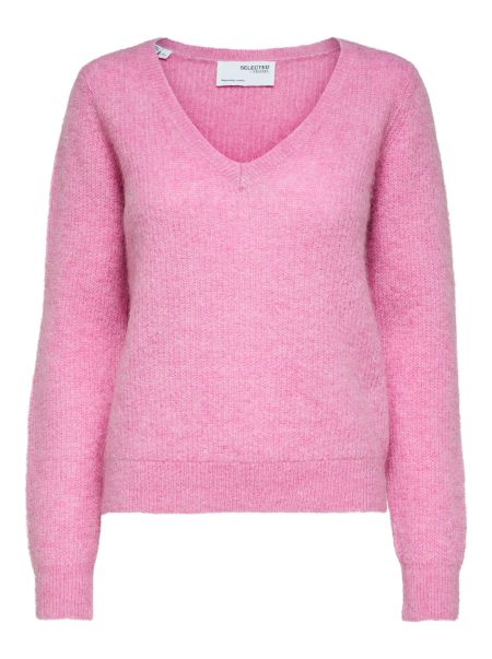 Tricots Femme Selected Cyclamen Col En V Pull