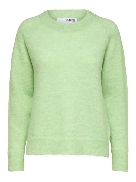 Selected Pistachio Green Femme Tricots Manches Longues Pull En Maille