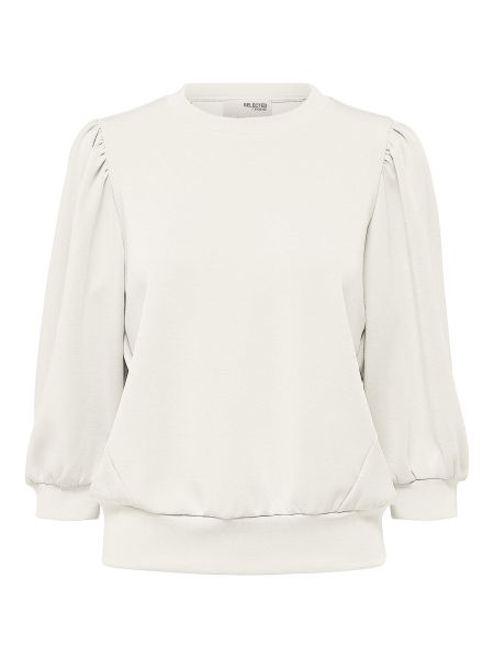 Manches Bouffantes Sweat-Shirt Snow White Selected Femme Tops Et Blouses