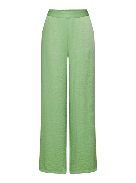 Selected Femme Satin Pantalon À Jambe Ample Absinthe Green Pantalons