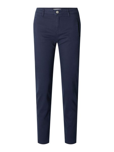 Femme Pantalons Straight-Leg Chinos Navy Blazer Selected