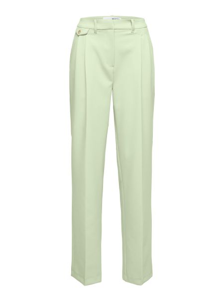 Selected Trapered Pantalon Pantalons Celadon Green Femme