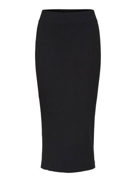 Selected Black À Taille Haute Jupe Mi-Longue Femme Jupes & Shorts