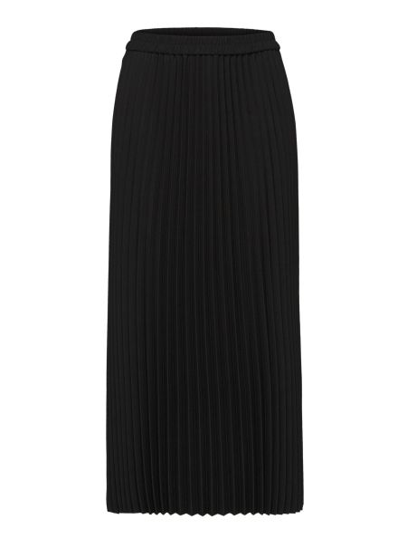 Black Jupes & Shorts Selected Plissée Jupe Mi-Longue Femme