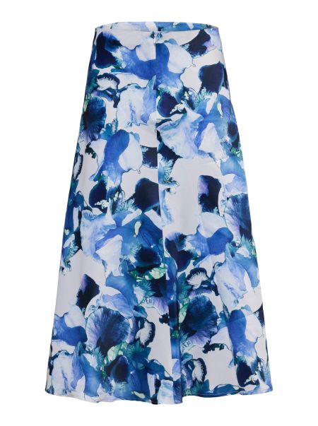 Femme Floral Jupe Mi-Longue Selected Royal Blue Jupes & Shorts