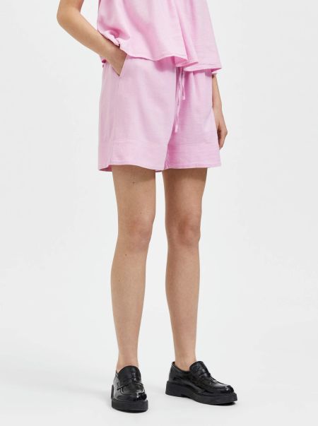 Jupes & Shorts Selected Femme Lilac Sachet Taille Haute Short