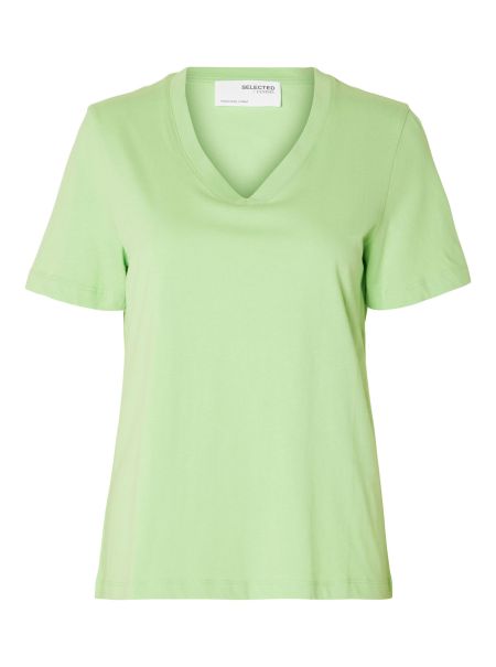 Pistachio Green Classique T-Shirt Femme T-Shirts Selected