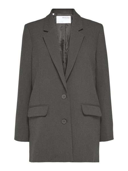 Dark Grey Melange Selected Costumes & Blazers Femme Décontracté Blazer
