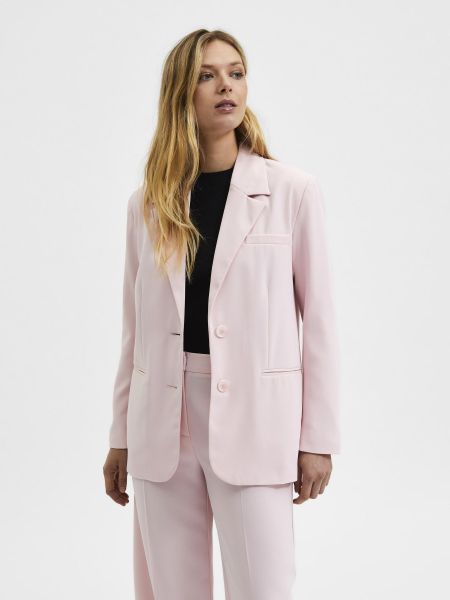 Selected Costumes & Blazers Boutonnage Simple Blazer Femme Chalk Pink