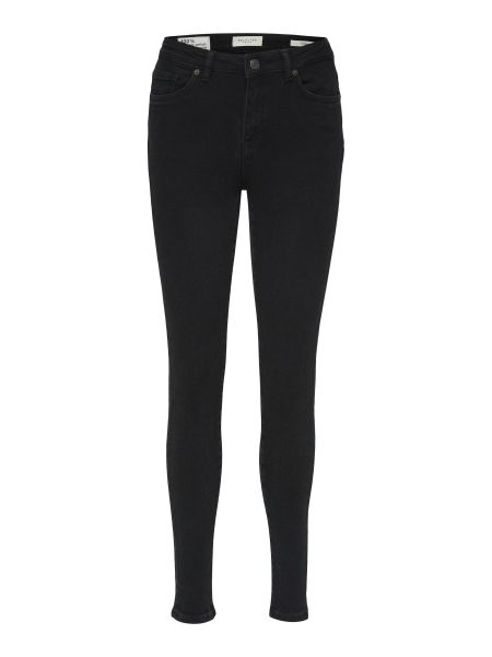 Black Denim Curve - Noir Jean Skinny Selected Jeans Femme