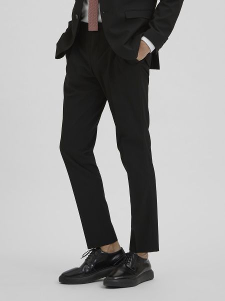 Homme Coupe Slim Pantalon Black Selected Costumes & Blazers