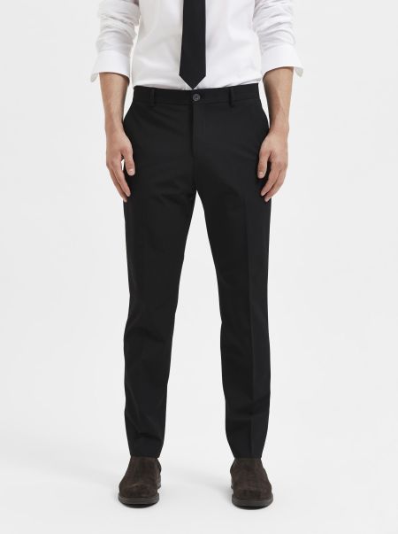 Black Homme Costumes & Blazers Selected 175 Slim Fit Pantalon
