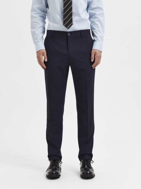 Selected Navy Blazer Costumes & Blazers 175 Slim Fit Pantalon Homme