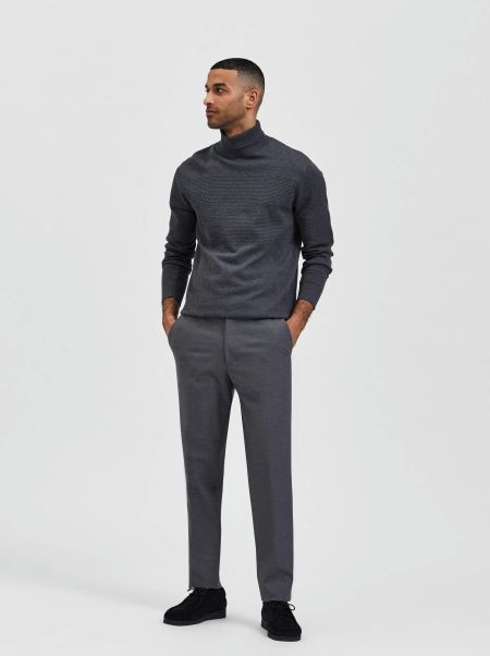 Homme Selected Grey 175 Coupe Slim Pantalon Costumes & Blazers