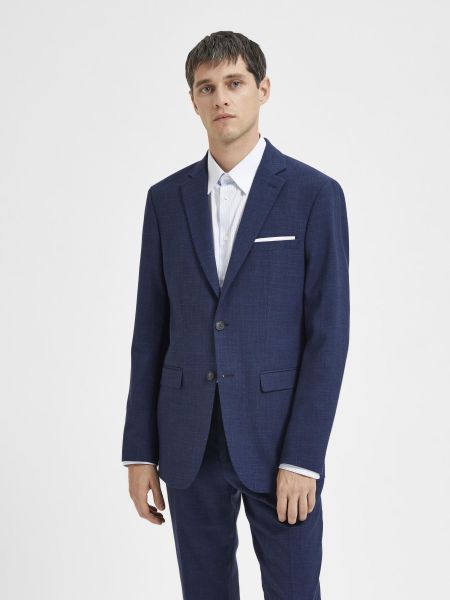 Selected Homme Dark Navy Coupe Slim Blazer À Simple Boutonnage Costumes & Blazers