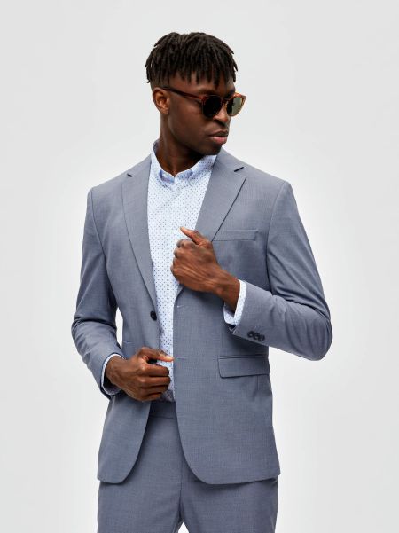 Selected Homme Coupe Slim Blazer Costumes & Blazers Light Blue