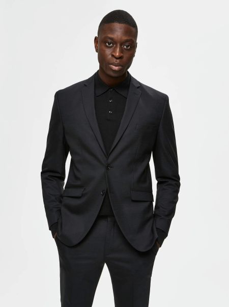 Costumes & Blazers Black Coupe Slim Blazer Homme Selected