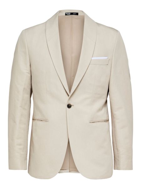 Sand Selected Costumes & Blazers Coupe Slim Blazer À Simple Boutonnage Homme