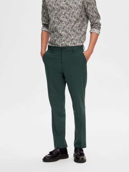 175 Slim Fit Pantalon Costumes & Blazers Green Gables Selected Homme