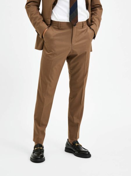Camel Homme 175 Coupe Slim Pantalon Costumes & Blazers Selected