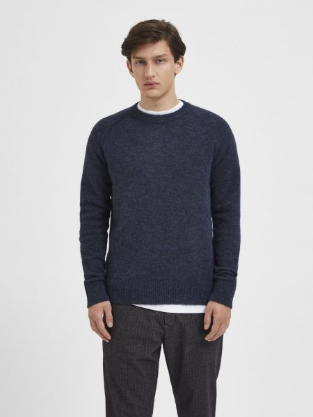 Tricots Homme Selected Sky Captain Manches Longues Pull En Maille