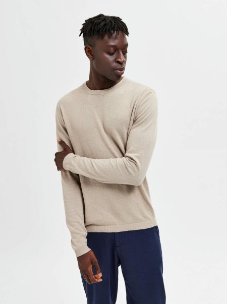 Tricots Pure Cashmere Selected Manches Longues Pull Homme