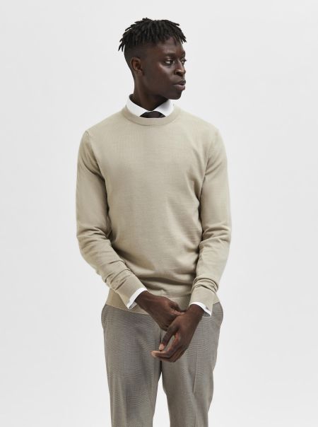 Homme Tricots Selected Manches Longues Pull Pure Cashmere