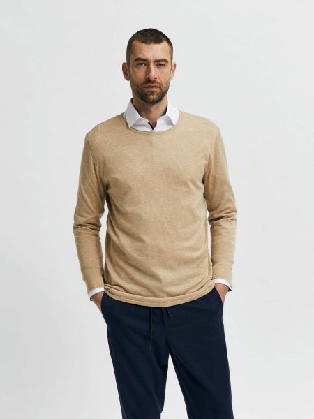 Tricots Homme Manches Longues Pullover Selected Kelp